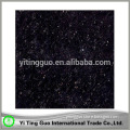 black polycrystalline polished tile